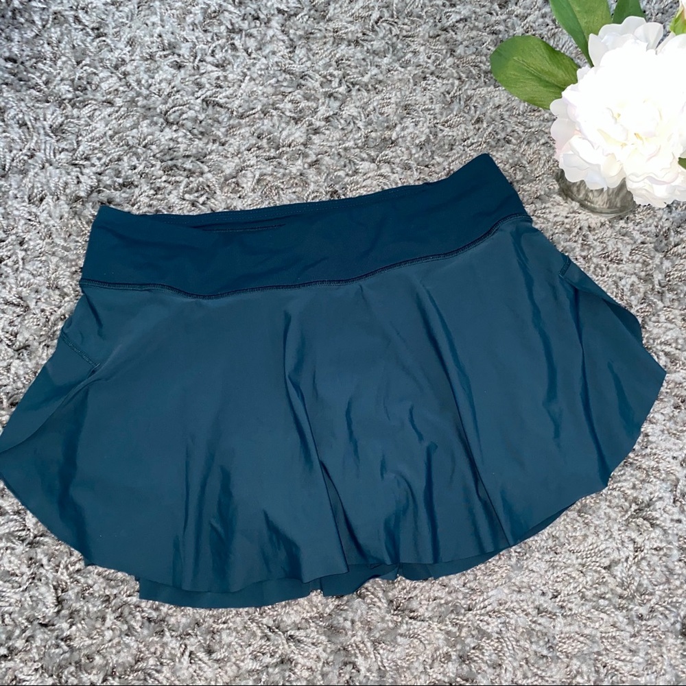 Lululemon Luxtreme Teal Jaded Quick Pace Skorts